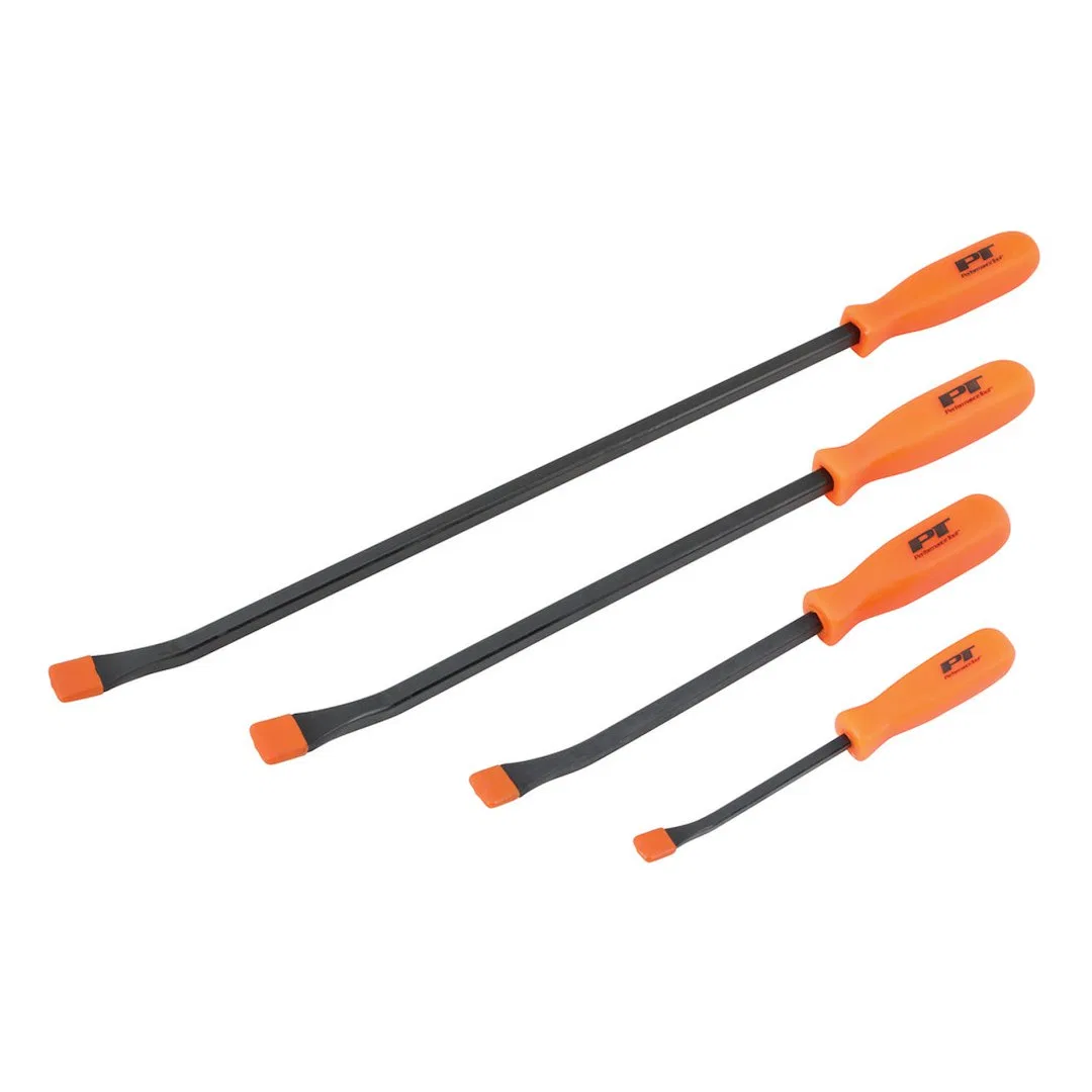 W2020 – PERFORM TOOL Pry Bar, 8 Inch/ 12 Inch/ 18 Inch/ 24 Inch Length Black Shaft/ Orange Handle Drop Forged Steel S...